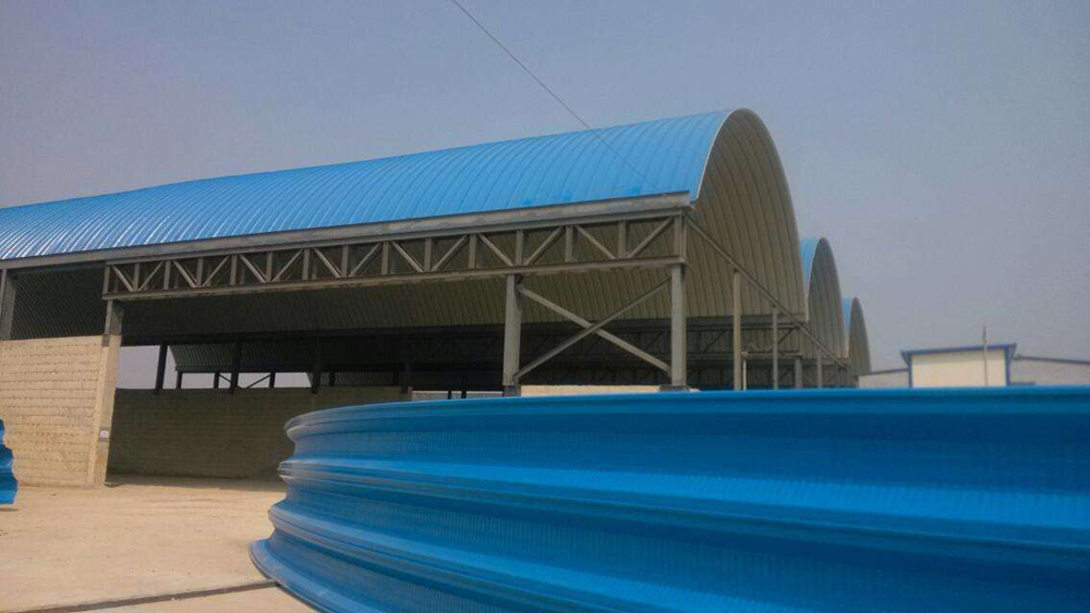 彩钢无梁拱形屋顶